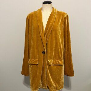 Mustard Velvet Women’s Jacket